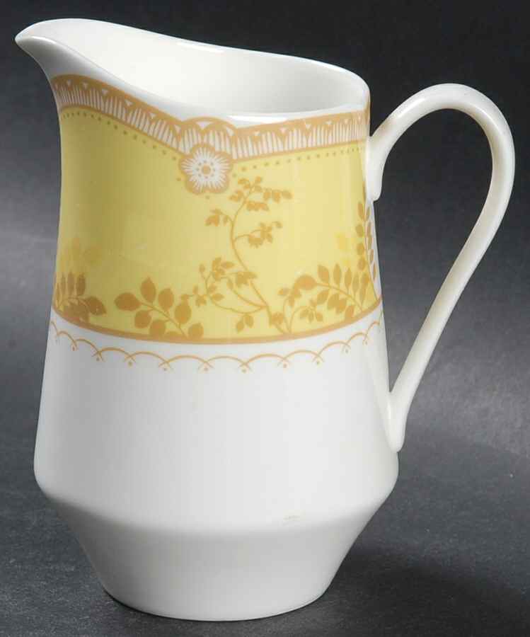 Hampton Court Yellow Creamer by Mikasa-1