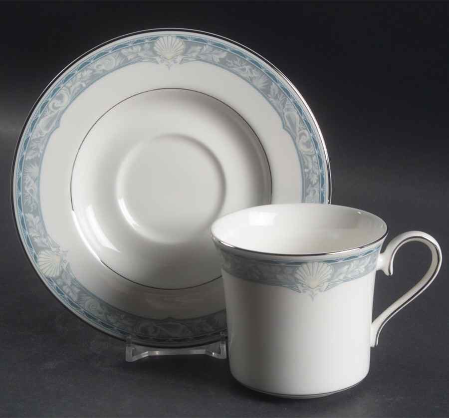 Harbour Crest Flat Cup & Saucer Set by Mikasa-1
