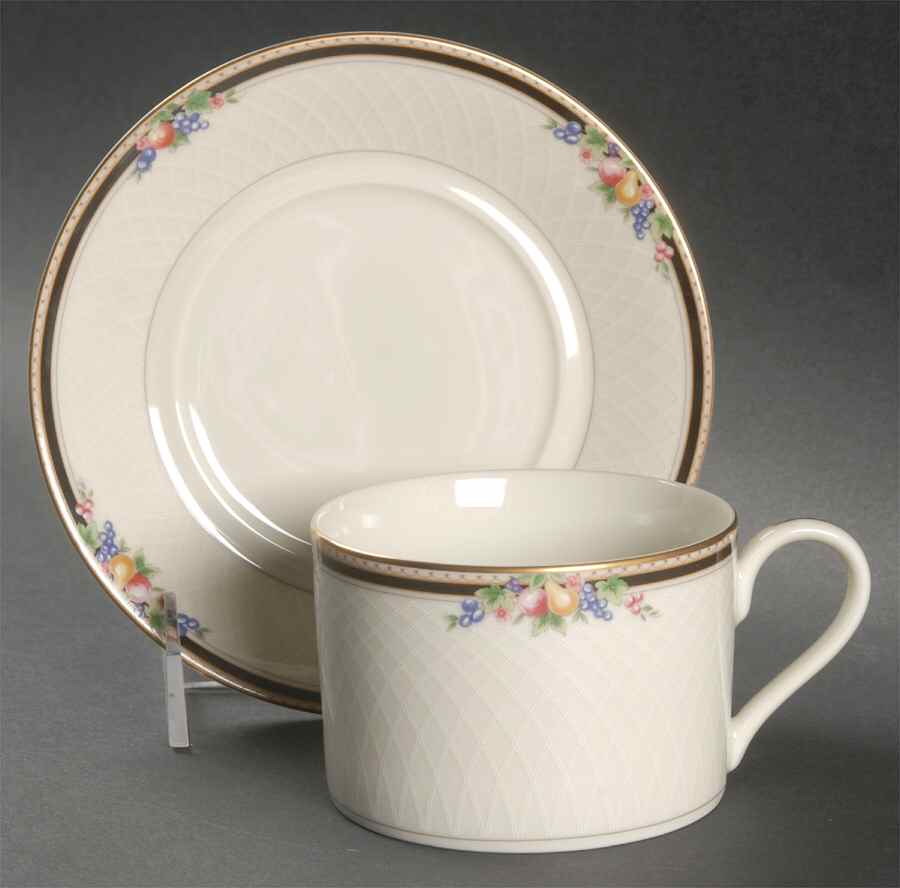 Harvest Glory Flat Cup & Saucer Set by Mikasa-1