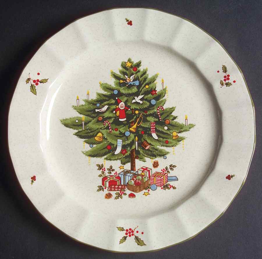 Happy Holidays Salad Plate by Mikasa-1