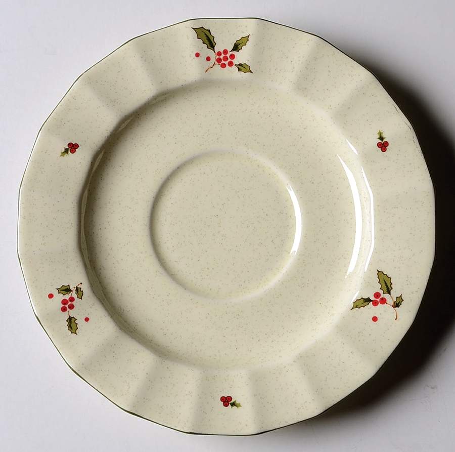 Happy Holidays Saucer by Mikasa-1