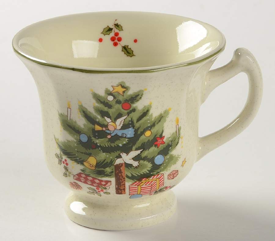 Happy Holidays Footed Cup by Mikasa-1