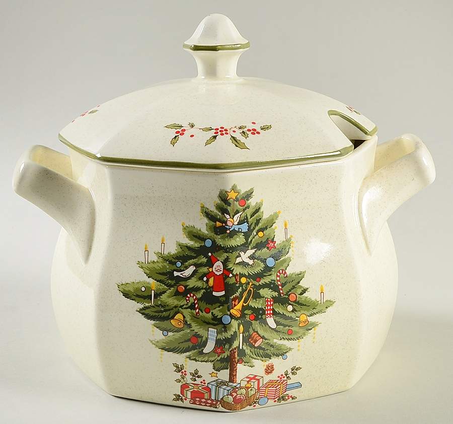 Happy Holidays Tureen &  Lid by Mikasa-1