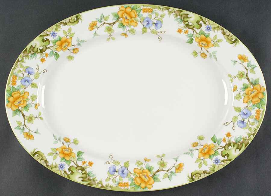 Hampshire 17" Oval Serving Platter by Mikasa-1
