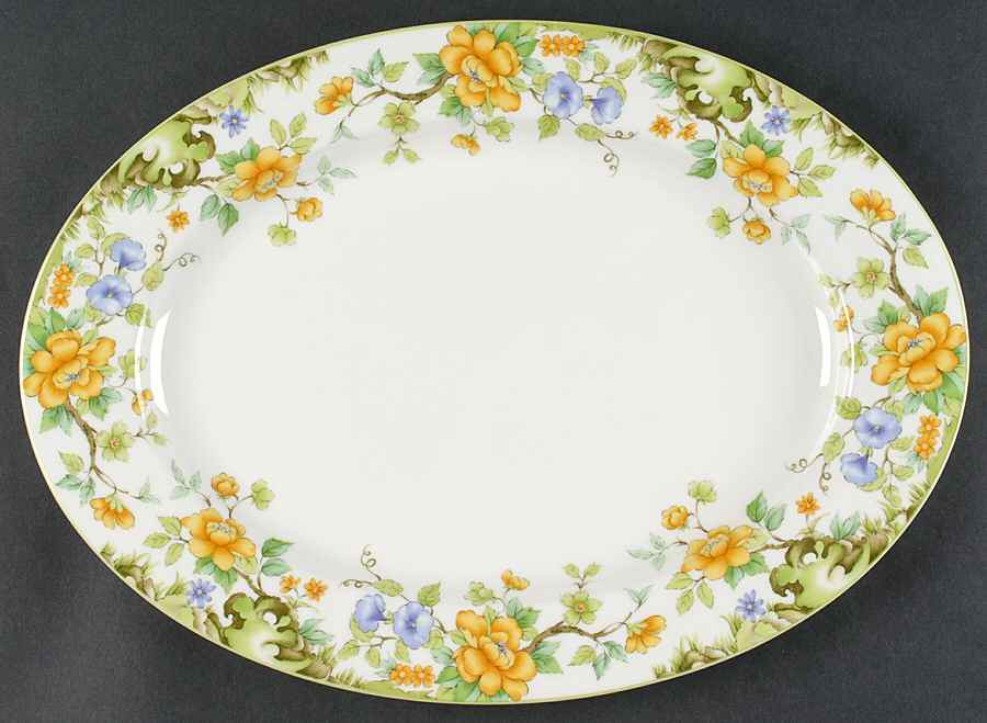 Hampshire 14" Oval Serving Platter by Mikasa-1