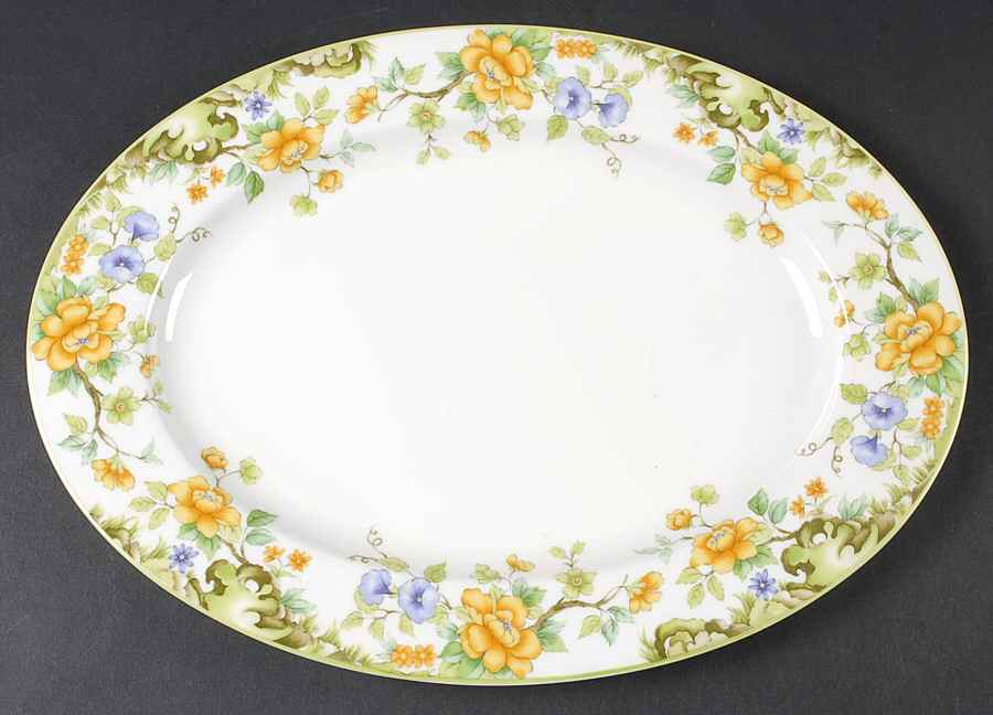 Hampshire 12" Oval Serving Platter by Mikasa-1