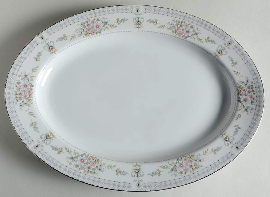Hamilton 14" Oval Serving Platter by Mikasa-1