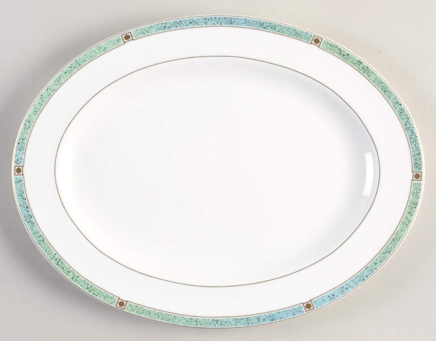 Hamilton 14" Oval Serving Platter by Mikasa-1