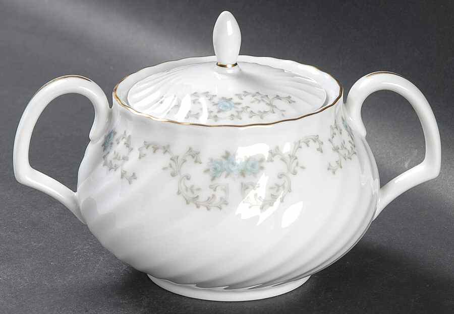 Hampton Sugar Bowl & Lid by Mikasa-1