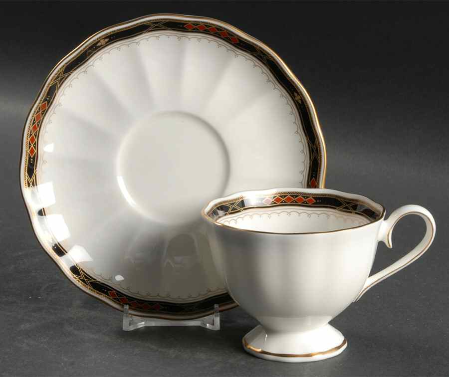 Hardwick Footed Cup & Saucer Set by Mikasa-1