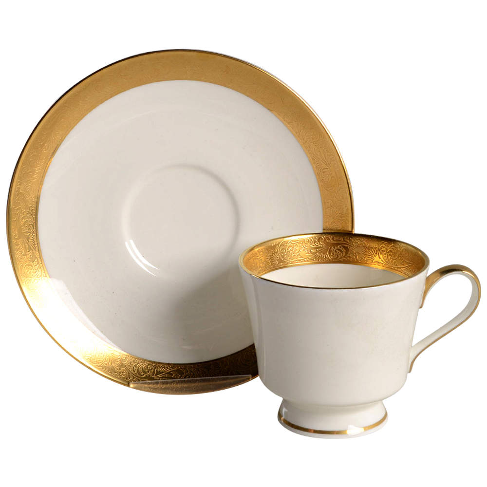 Harrow Footed Cup & Saucer Set by Mikasa-1