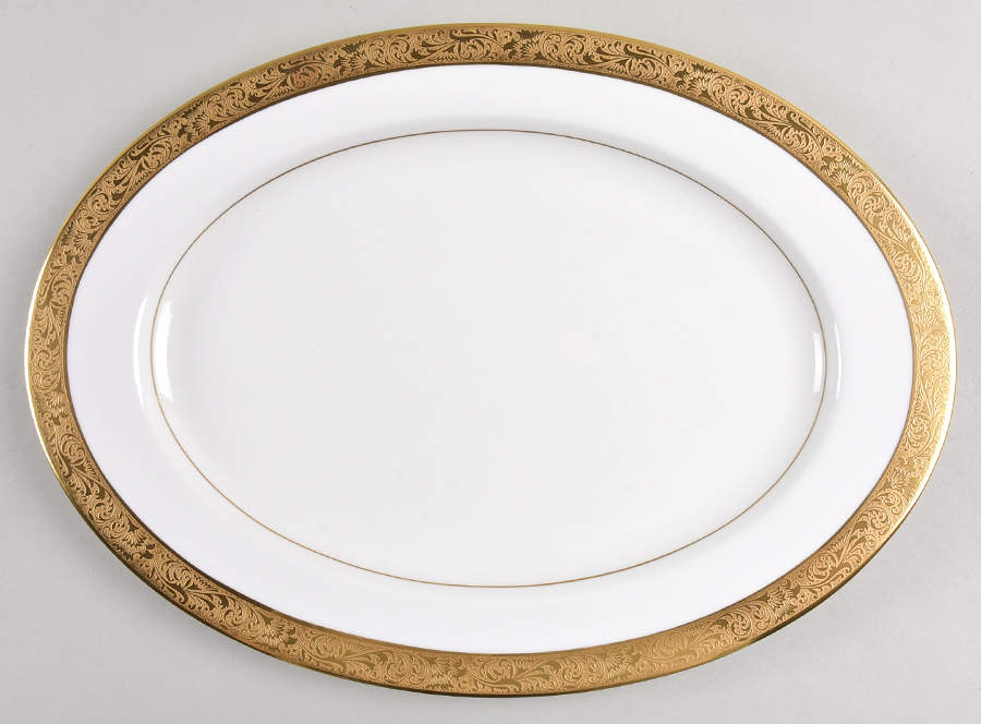 Harrow 15" Oval Serving Platter by Mikasa-1