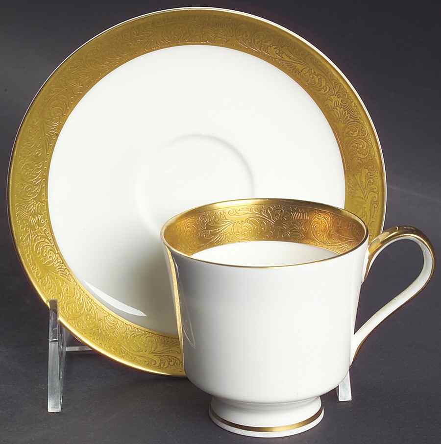 Harrow Footed Demitasse Cup & Saucer Set by Mikasa-1