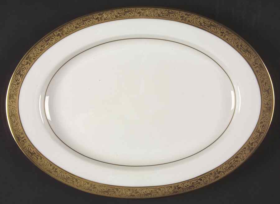 Harrow 12" Oval Serving Platter by Mikasa-1
