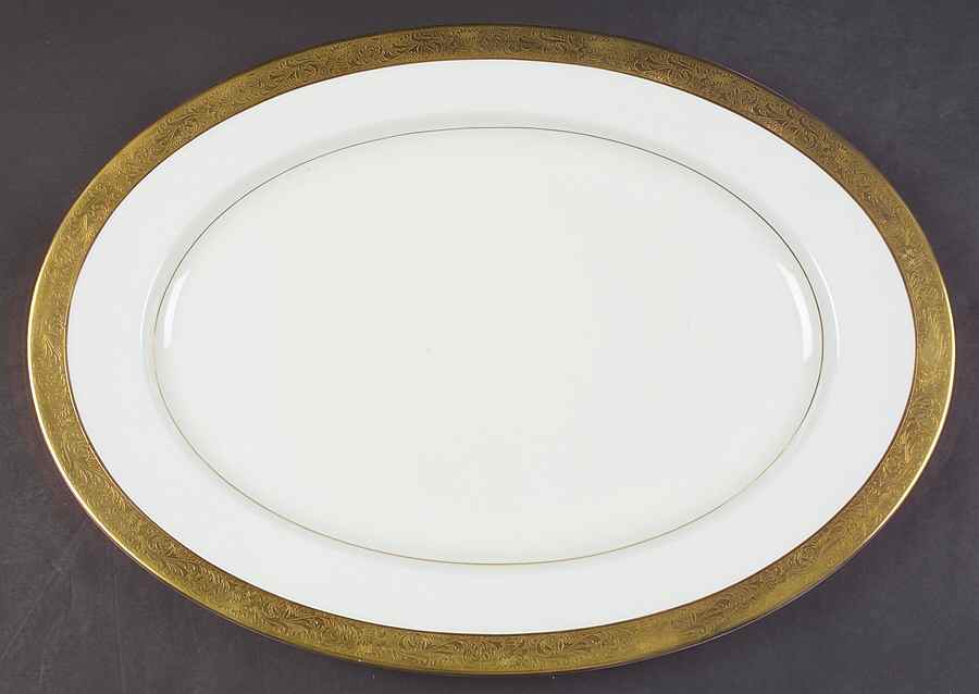 Harrow 17" Oval Serving Platter by Mikasa-1