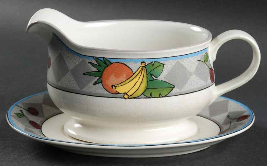 Harvest Time (Studio Kraft) Gravy Boat & Underplate by Mikasa-1