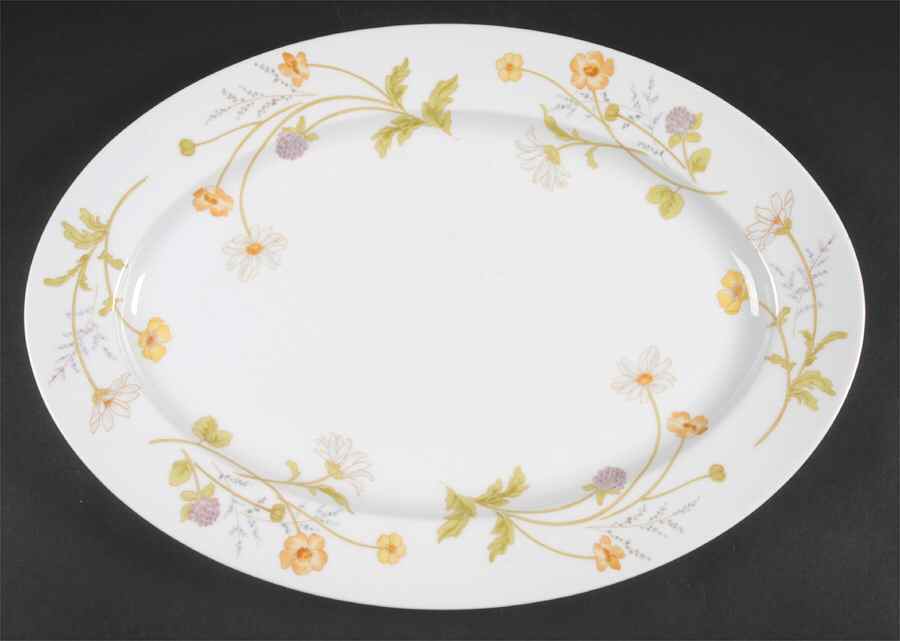 Heather 16" Oval Serving Platter by Mikasa-1