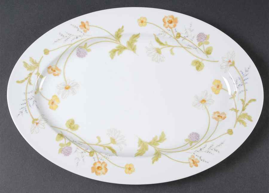 Heather 14" Oval Serving Platter by Mikasa-1