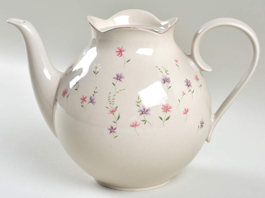 Heather Blossoms Coffee Pot No Lid by Mikasa-1
