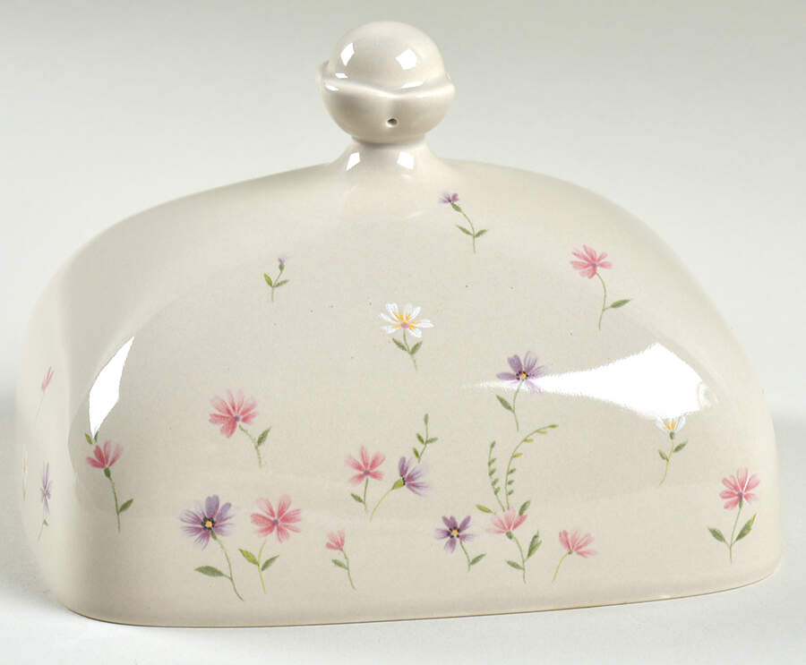 Heather Blossoms Lid for Rectangular Butter by Mikasa-1