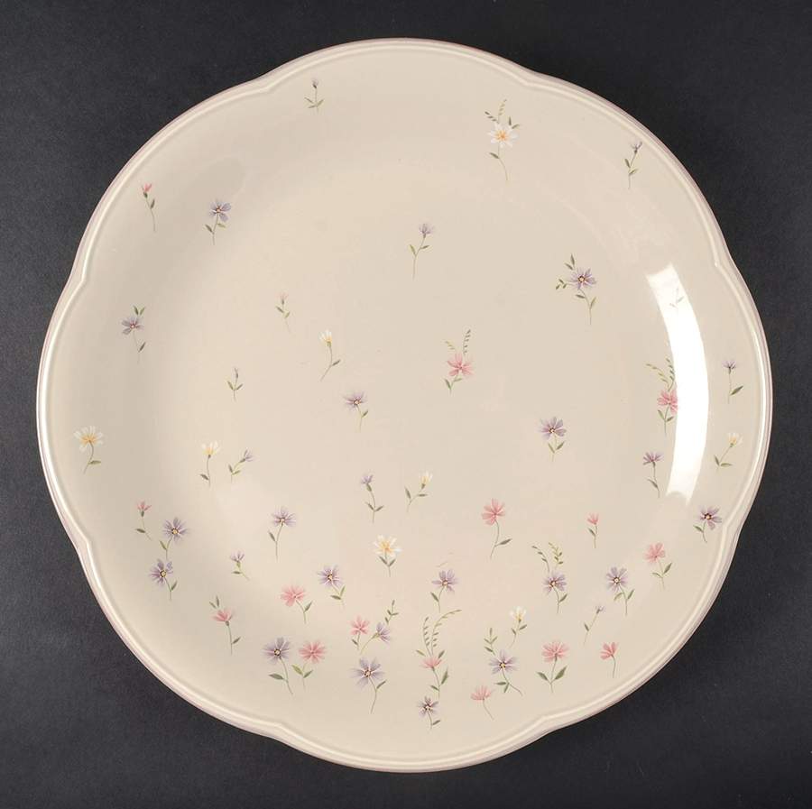 Heather Blossoms 12" Chop Plate (Round Platter) by Mikasa-1