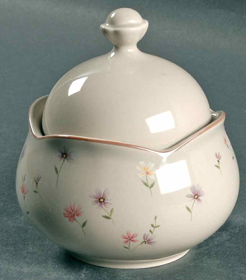 Heather Blossoms Sugar Bowl & Lid by Mikasa-1