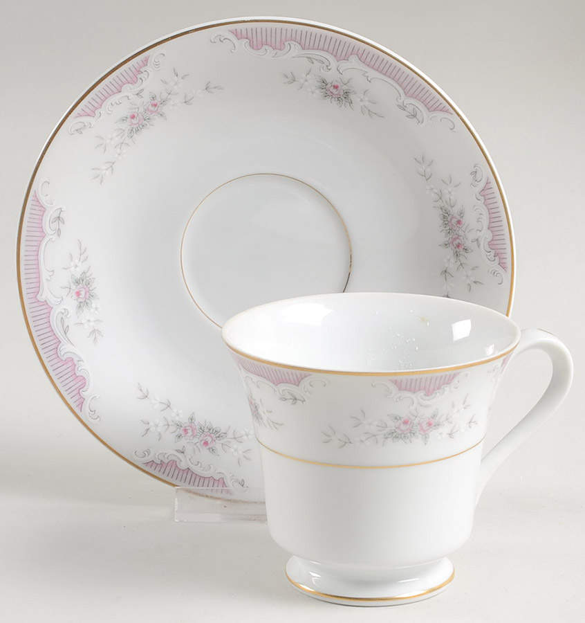 Heirloom Footed Cup & Saucer Set by Mikasa-1