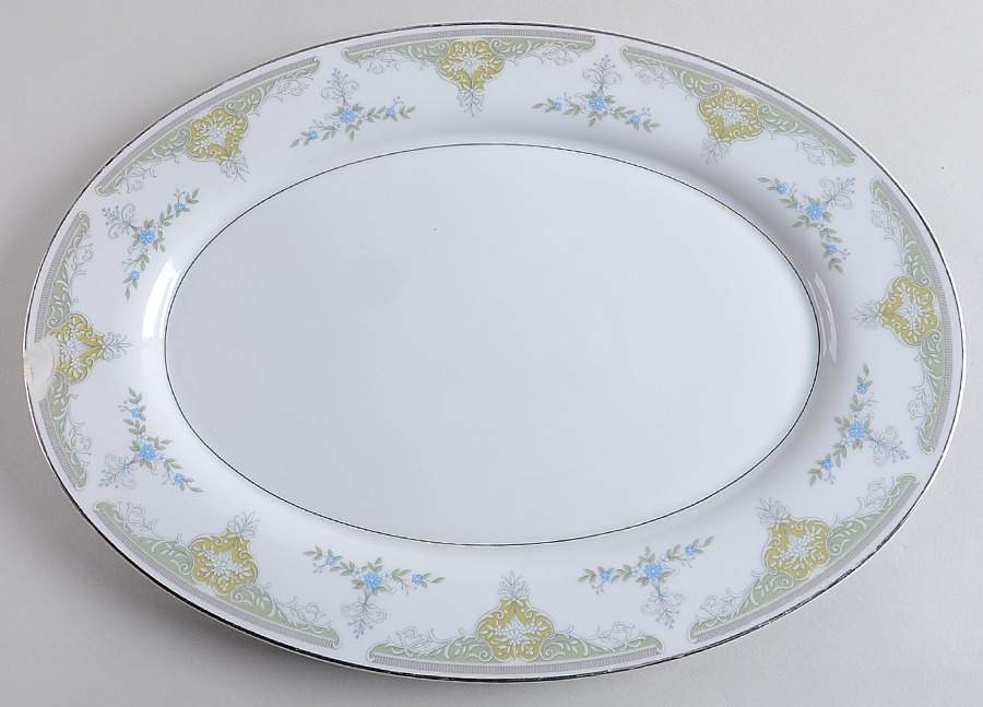Hepburn 14" Oval Serving Platter by Mikasa-1
