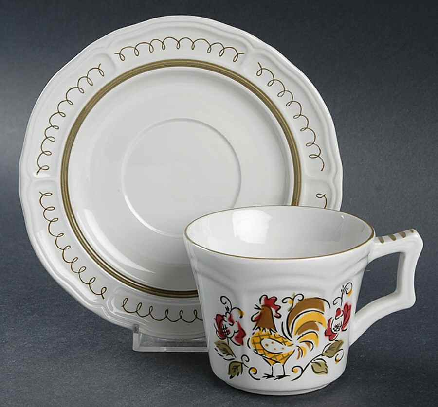 Heritage Flat Cup & Saucer Set by Mikasa-1