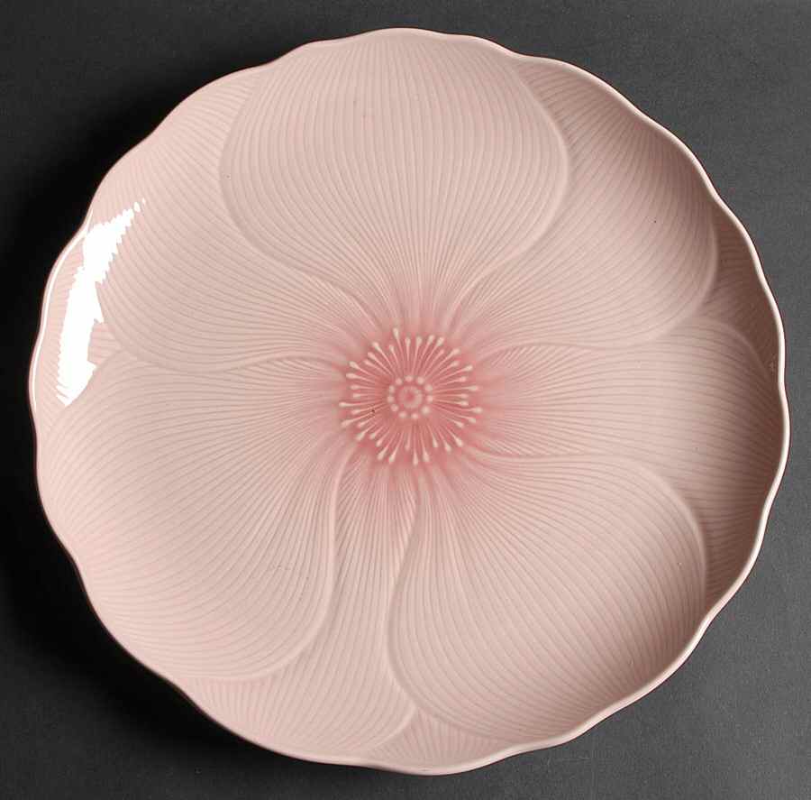 Hibiscus Pale Pink 12" Chop Plate (Round Platter) by Mikasa-1