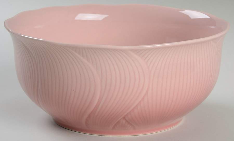 Hibiscus Pale Pink 8" Round Vegetable Bowl by Mikasa-1