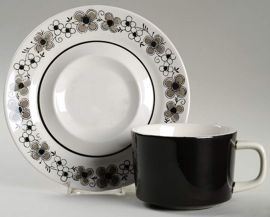 Highland Flat Cup & Saucer Set by Mikasa-1