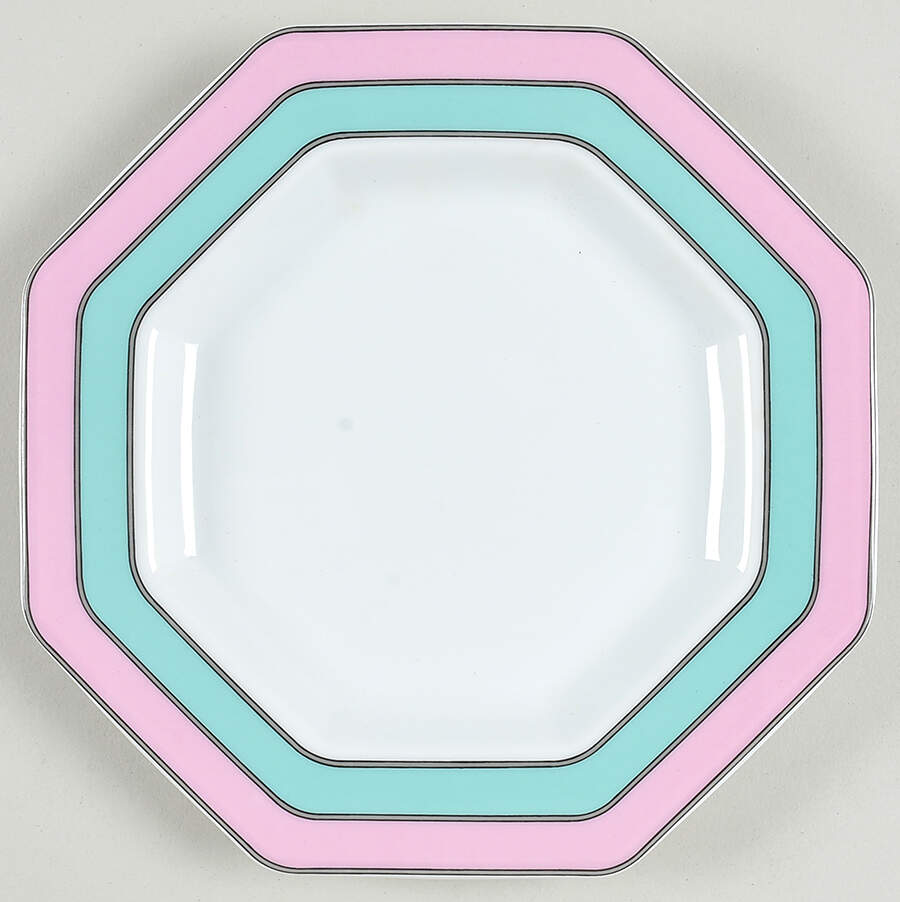 Hi Rise Pink Salad Plate by Mikasa-1