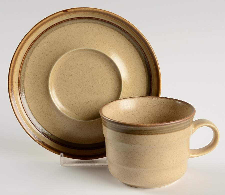 Country Side Flat Cup & Saucer Set by Mikasa-1