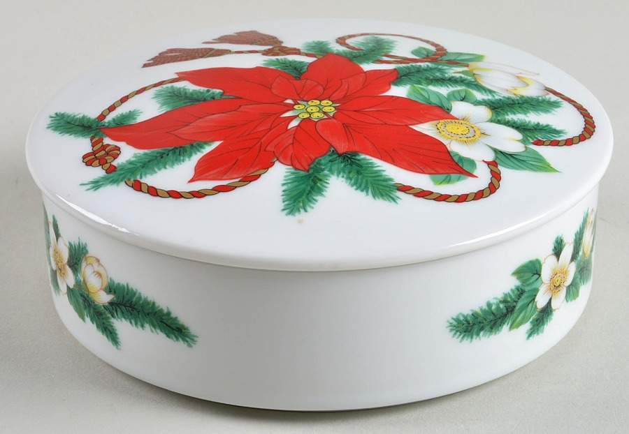 Holiday Charm 5" Round Box & Lid by Mikasa-1