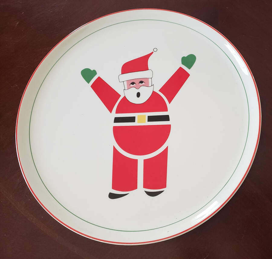 Ho Ho Santa Cake Plate by Mikasa-1