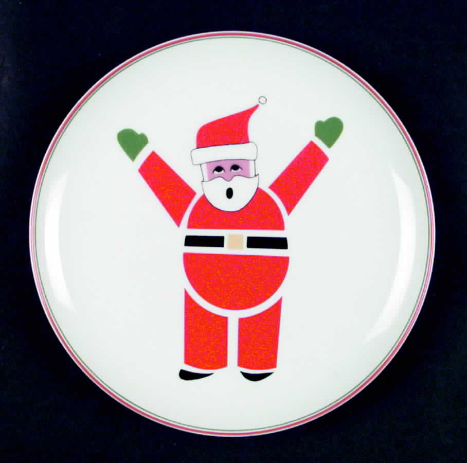 Ho Ho Santa Salad Plate by Mikasa-1