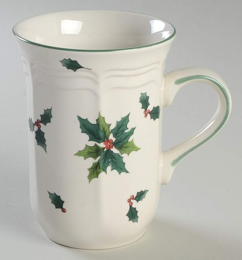 Holiday Holly Cappuccino Mug by Mikasa-1