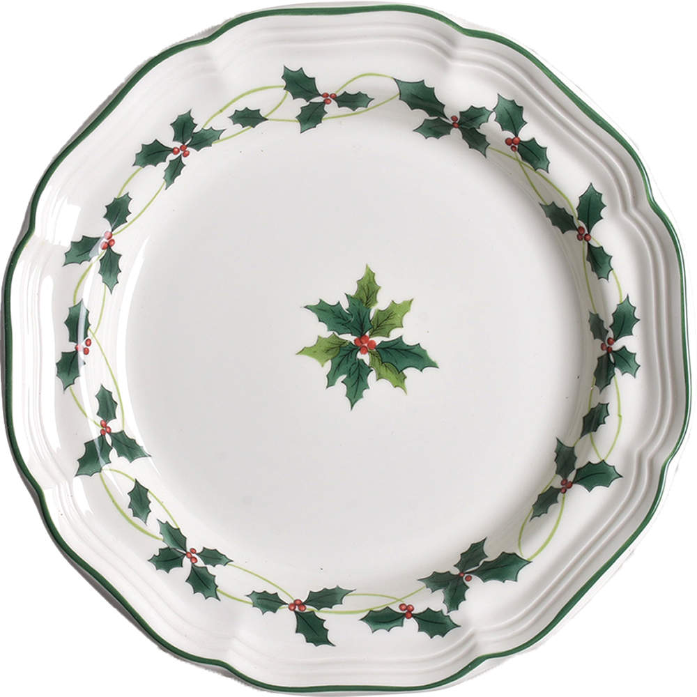 Holiday Holly Salad/Dessert Plate by Mikasa-1