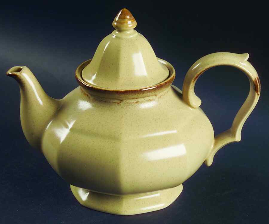 Homespun Teapot & Lid by Mikasa-1