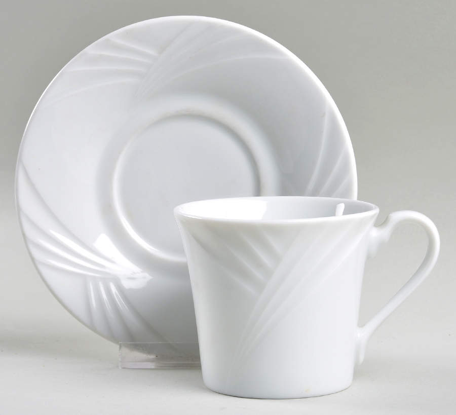 Horizon Flat Cup & Saucer Set by Mikasa-1