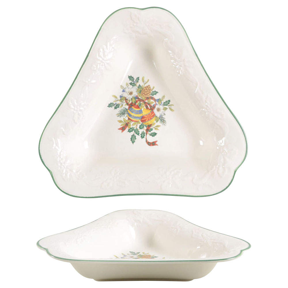 Holiday Season Triangular Tray by Mikasa-1