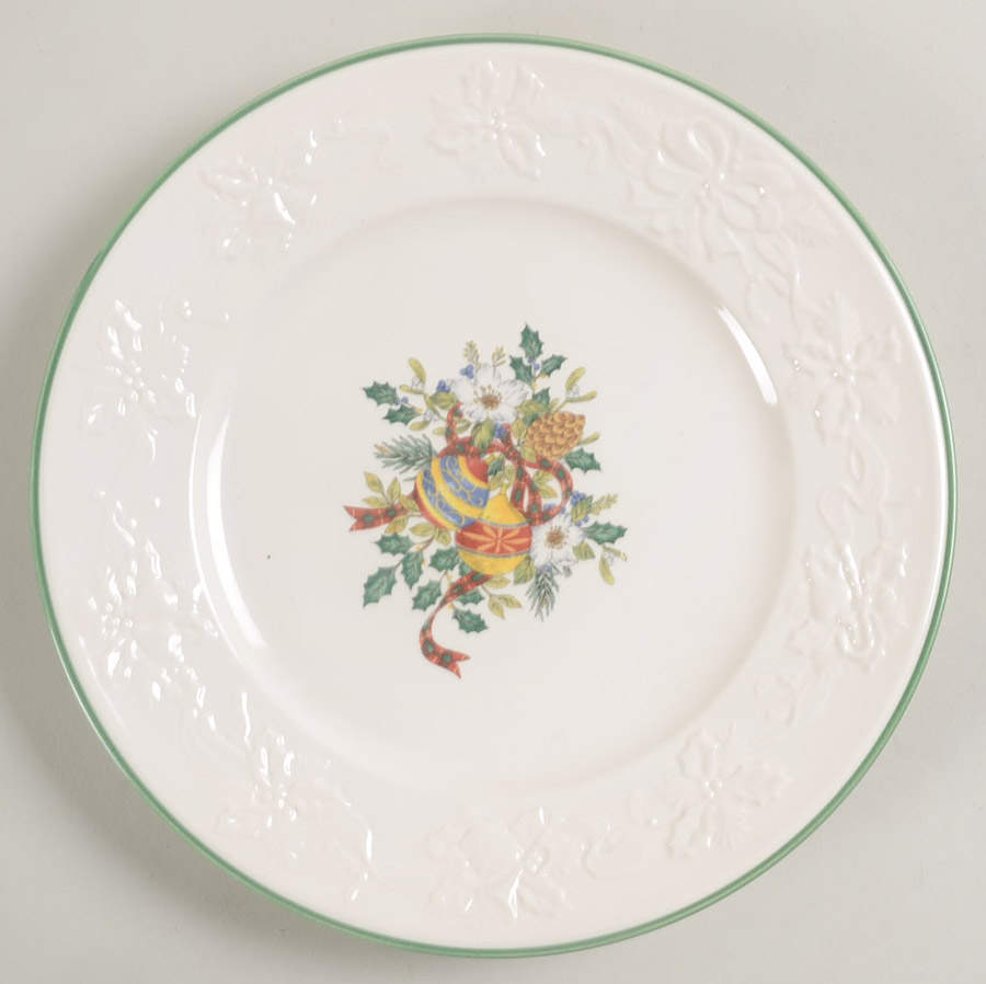 Holiday Season Salad/Dessert Plate by Mikasa-1