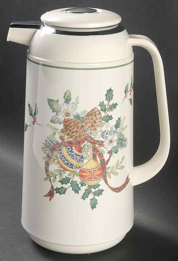 Holiday Season Plastic Thermos/Carafe & Lid by Mikasa-1