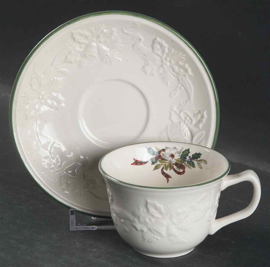 Holiday Season Flat Demitasse Cup & Saucer Set by Mikasa-1
