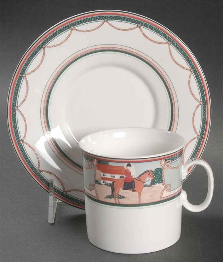 The Hunt Flat Cup & Saucer Set by Mikasa-1