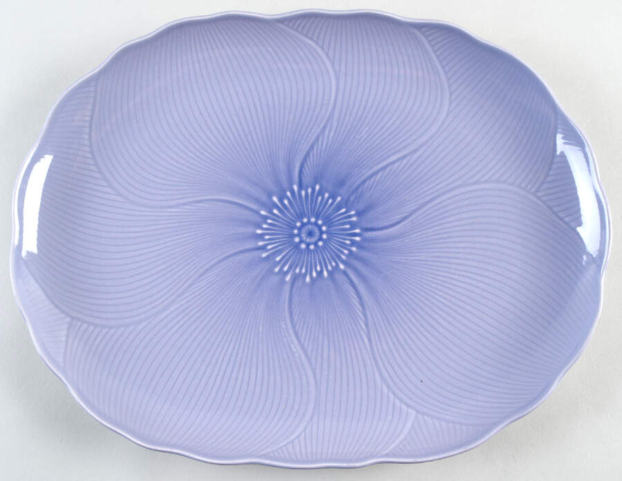 Hyacinth 14" Oval Serving Platter by Mikasa-1