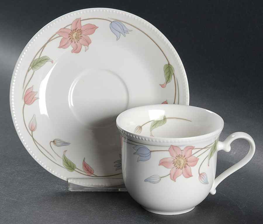 Hyde Park Flat Cup & Saucer Set by Mikasa-1