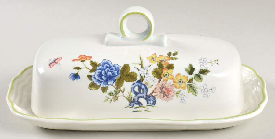 Imari Bouquet 1/4 Lb Covered Butter by Mikasa-1