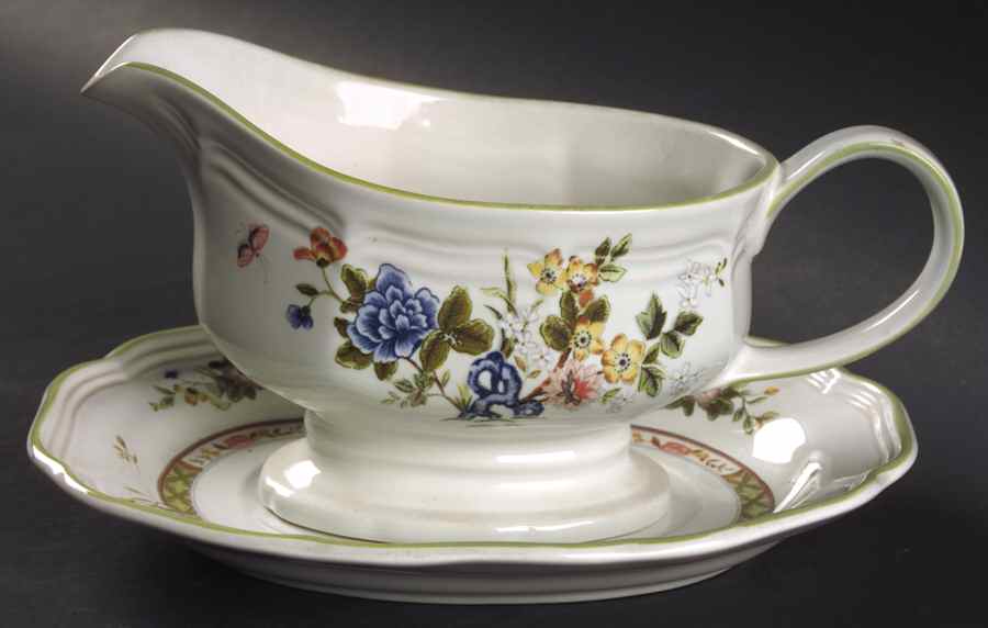 Imari Bouquet Gravy Boat & Underplate by Mikasa-1